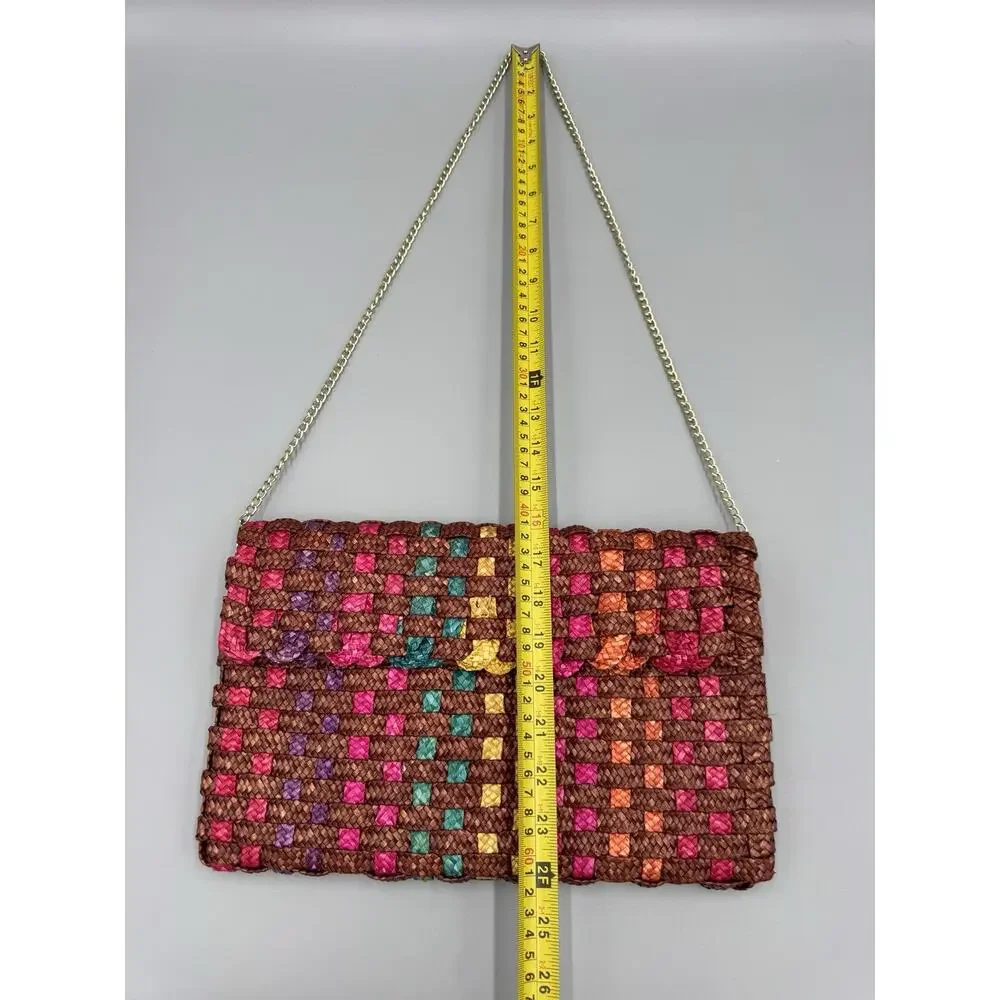 Colorful Woven Purse Shoulder Bag